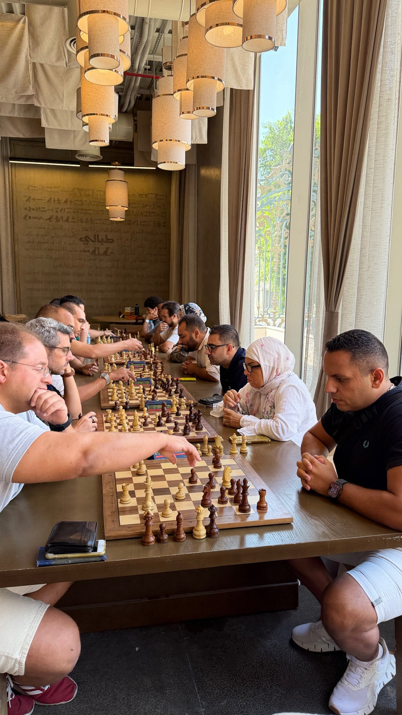 Players facing off across the board