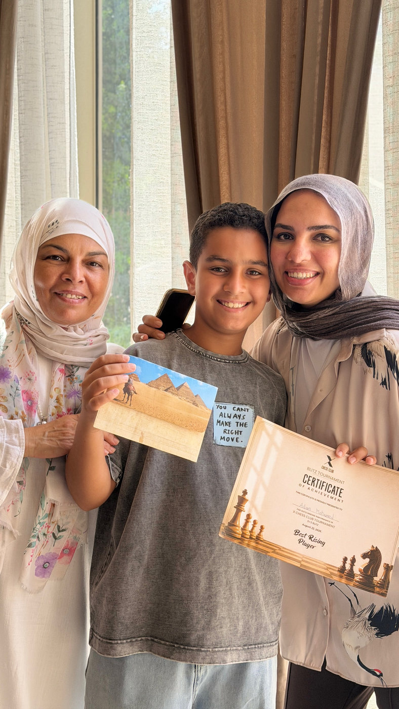 Friends with their certificates