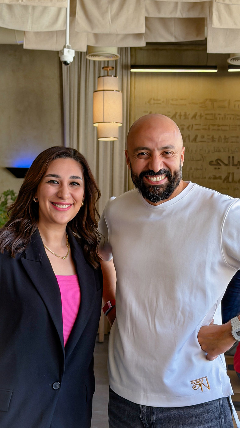 Nora Gamil and Sherif AlHarony, founders of X Chess Club